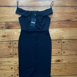 Misguided Size 8 Black Dress NWT